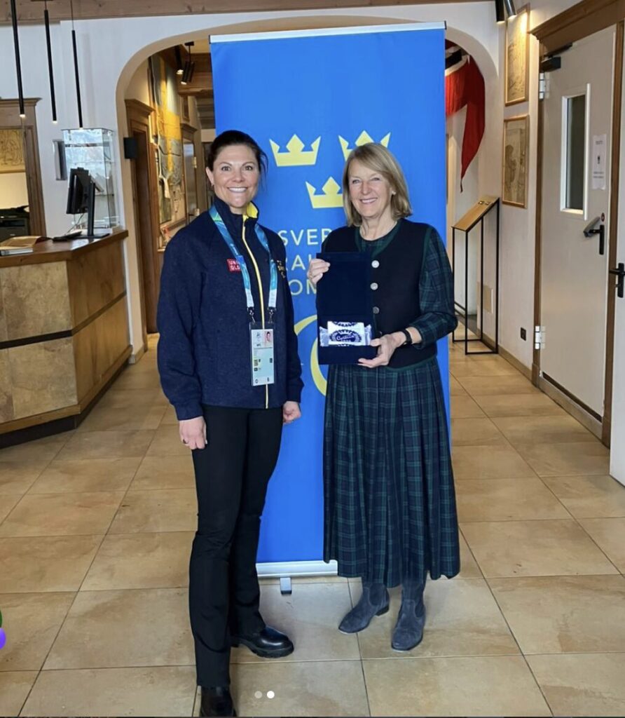In occasione delle Paralimpiadi, Sua Altezza Reale Victoria, Crown Princess of Sweden insieme alla Vice Sindaco Roberta Alverà.