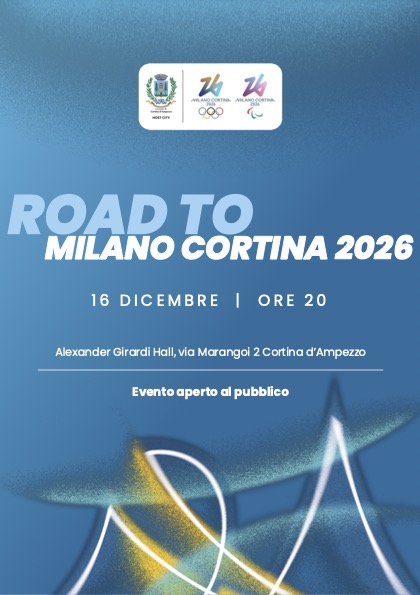 Road to Milano Cortina 2026: incontro pubblico il 16 dicembre