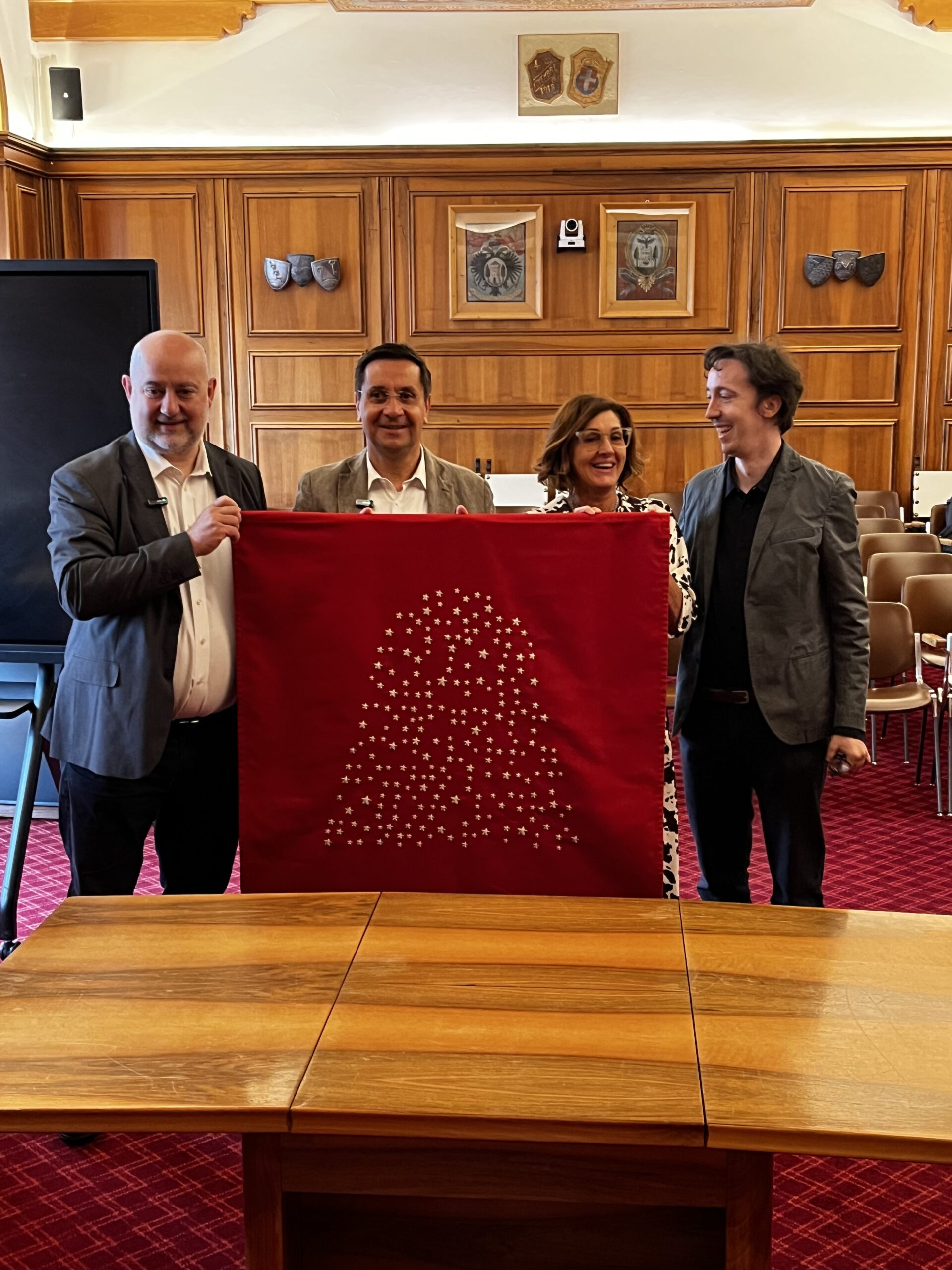 A Cortina un’opera di Fulvio Morella in braille stellato